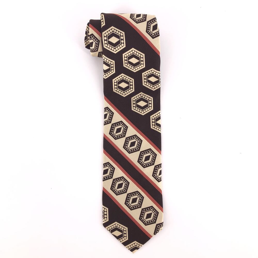 70s wide striped neck tie Sears The Men’s Store 1970s vintage